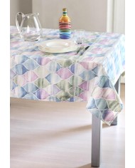 Tovaglia 8 posti in puro cotone 140x220cm Vingi Armonia