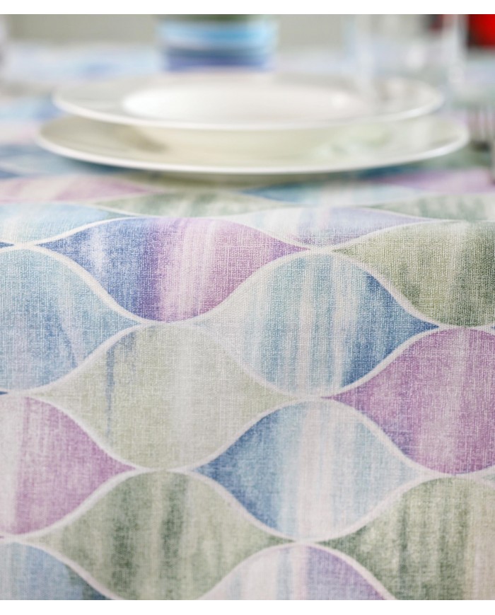 Tovaglia 8 posti in puro cotone 140x220cm Vingi Armonia