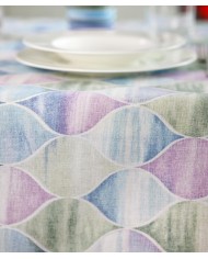 Tovaglia 8 posti in puro cotone 140x220cm Vingi Armonia