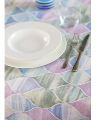 Tovaglia 8 posti in puro cotone 140x220cm Vingi Armonia