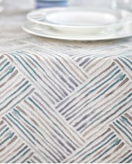 Tovaglia 8 posti in puro cotone 140x220cm Vingi Armonia