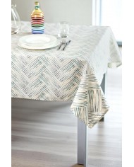 Tovaglia 8 posti in puro cotone 140x220cm Vingi Armonia