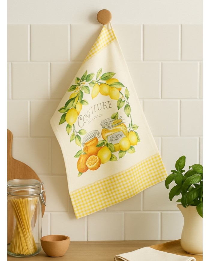 Set 6 strofinacci in microspugna 100% cotone Country art. Tutti Frutti