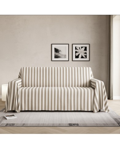 Telo arredo foulard copritutto fantasia a righe 260x280
