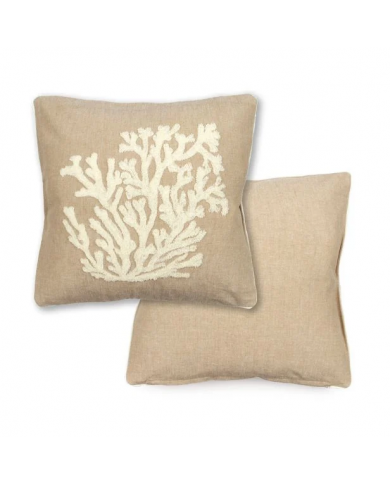 Fodera cuscino 45x45 Marea con corallo