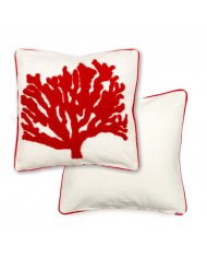 Fodera cuscino 45x45 Marea con corallo