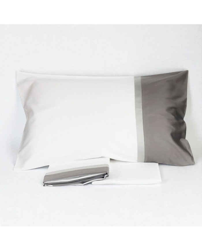 Completo lenzuola matrimoniale in raso di puro cotone Dondi art. Regal