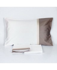 Completo lenzuola matrimoniale in raso di puro cotone Dondi art. Regal