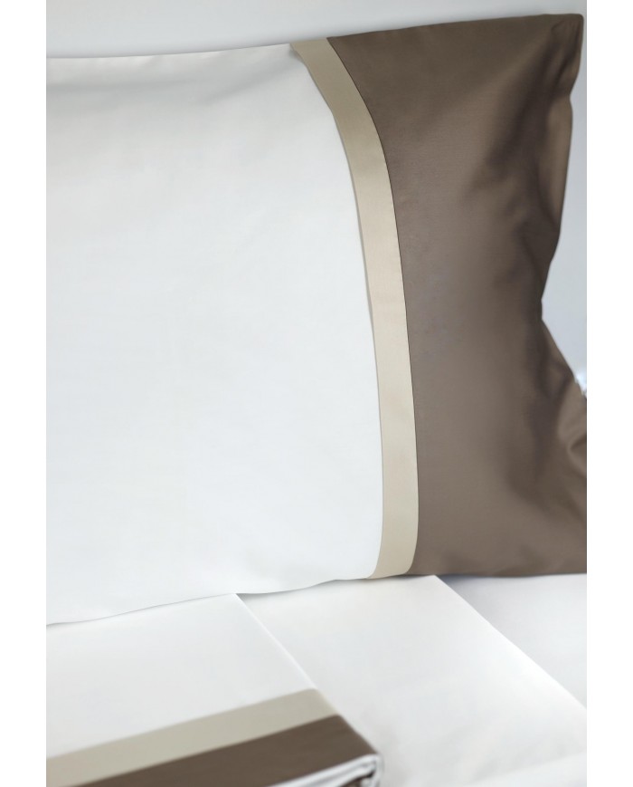 Completo lenzuola matrimoniale in raso di puro cotone Dondi art. Regal