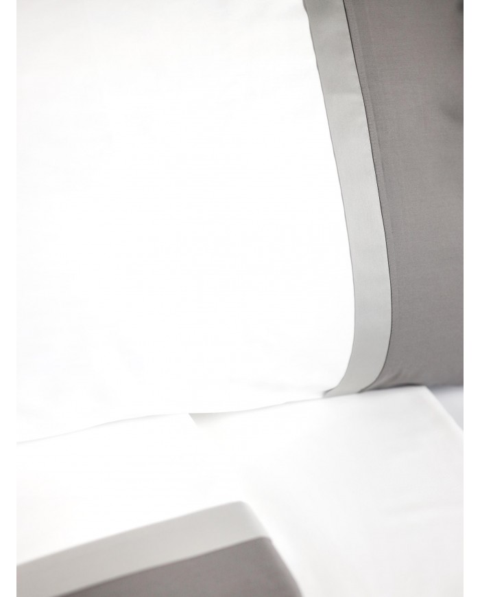 Completo lenzuola matrimoniale in raso di puro cotone Dondi art. Regal