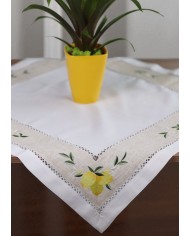 Servizio da tavola tondo ricamato Maison Prestige Limoni