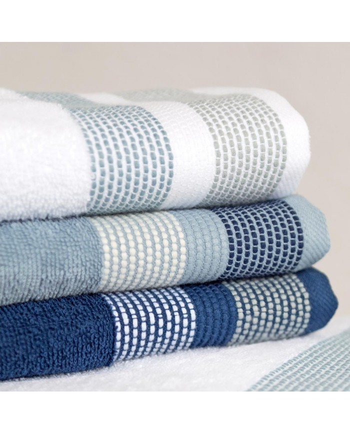 Set asciugamani spugna 3+3 Puntino Maestri Cotonieri in scatola