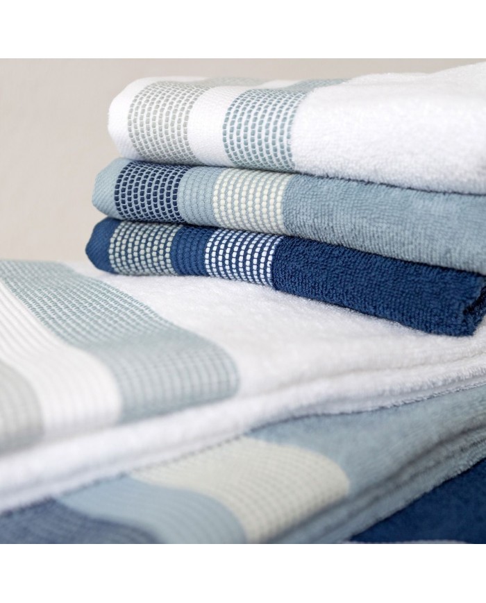 Set asciugamani spugna 3+3 Puntino Maestri Cotonieri in scatola