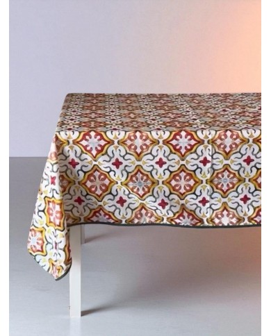 Tovaglia antimacchia Hydro Maiolica var.4  - MISURE VARIE