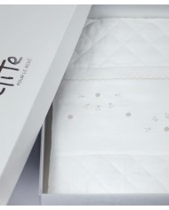 Copriletto trapuntato per culla lettino ricamato a mano Elite pour le bebè 60172