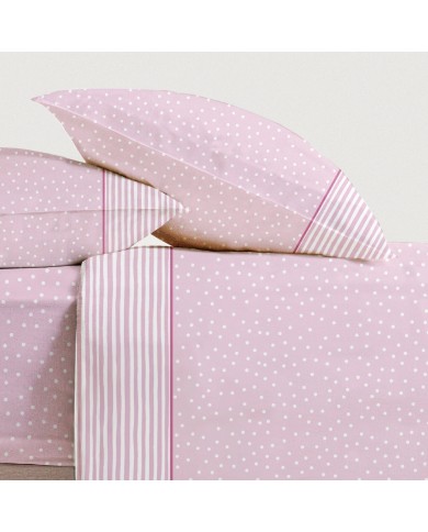 Completo lenzuola piazza e mezza 100% cotone art. Tati