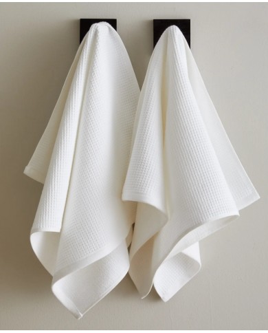 Asciugamano Viso 100% Cotone double face – Spugna e Nido d'Ape 60x110 cm