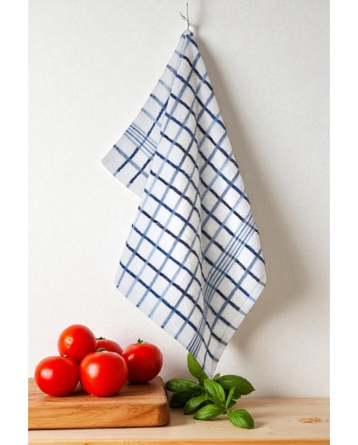 Set 4 strofinacci da cucina in spugna 100% cotone art. Monaco