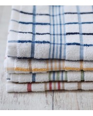 Set 4 strofinacci da cucina in spugna 100% cotone art. Monaco