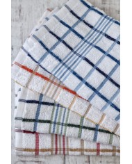 Set 4 strofinacci da cucina in spugna 100% cotone art. Monaco