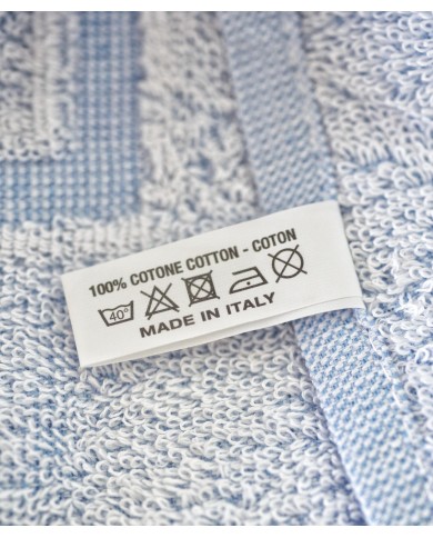 Set 6+6 asciugamani viso + ospite Canarie dis. Angeli