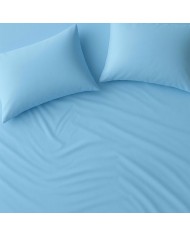 Completo lenzuola letto singolo in percalle 100% cotone Sartoriale art. Elegance