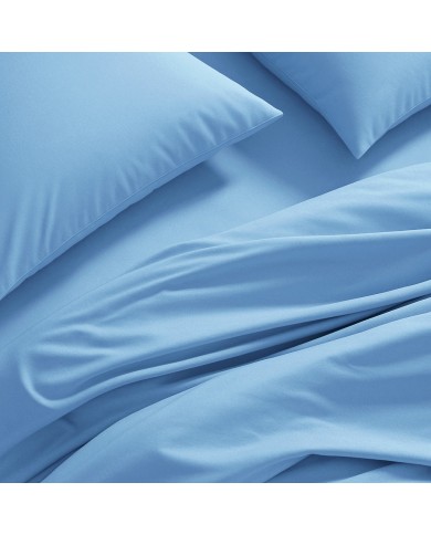 Completo lenzuola letto singolo in percalle 100% cotone Sartoriale art. Elegance