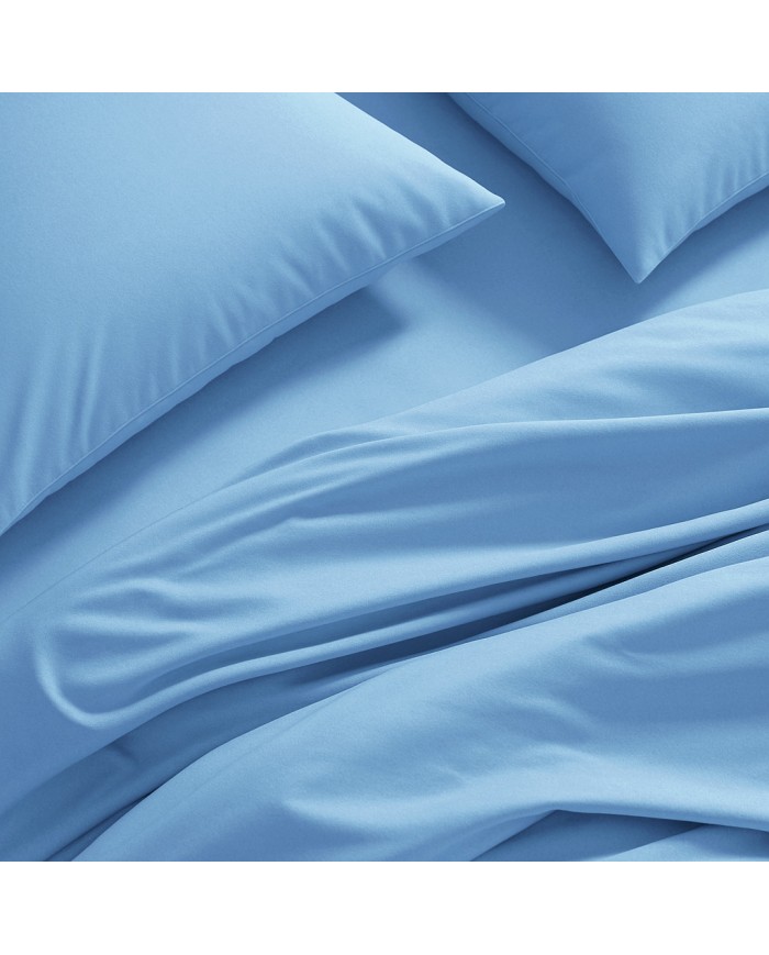 Completo lenzuola letto singolo in percalle 100% cotone Sartoriale art. Elegance