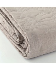 Copriletto trapuntato matrimoniale jacquard tinta unita Belor