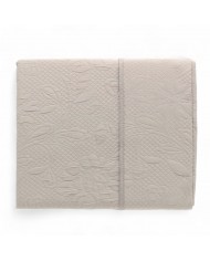 Copriletto trapuntato matrimoniale jacquard tinta unita Belor