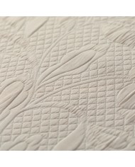 Copriletto trapuntato matrimoniale jacquard tinta unita Belor