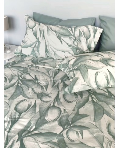 Completo lenzuola matrimoniale 100% cotone Maestri Cotonieri Olanda 4 federe