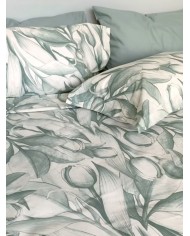 Completo lenzuola matrimoniale 100% cotone Maestri Cotonieri Olanda 4 federe