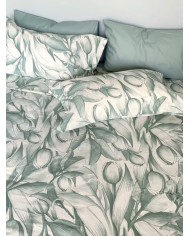 Completo lenzuola matrimoniale 100% cotone Maestri Cotonieri Olanda 4 federe