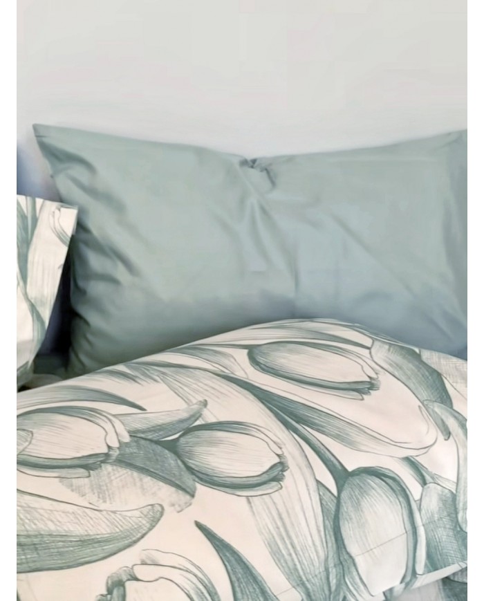 Completo lenzuola matrimoniale 100% cotone Maestri Cotonieri Olanda 4 federe