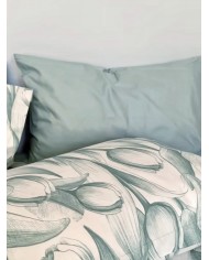 Completo lenzuola matrimoniale 100% cotone Maestri Cotonieri Olanda 4 federe