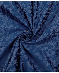 Tessuto RASO JACQUARD damascato Blu altezza 335