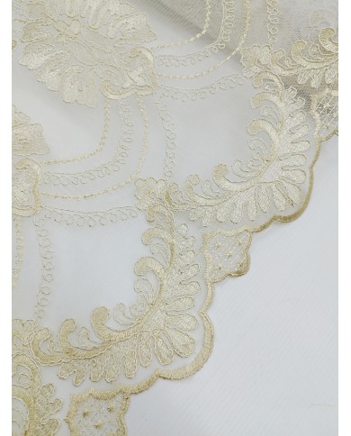 Tessuto per tende in pizzo rebrodè altezza 300cm art. TE9901G