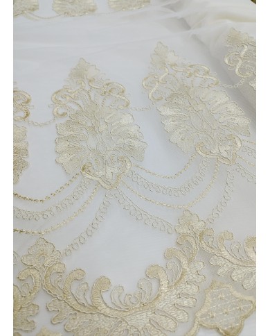 Tessuto per tende in pizzo rebrodè altezza 300cm art. TE9901G