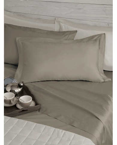 Completo Lenzuola matrimoniale in raso orlo a giorno Maestri Cotonieri