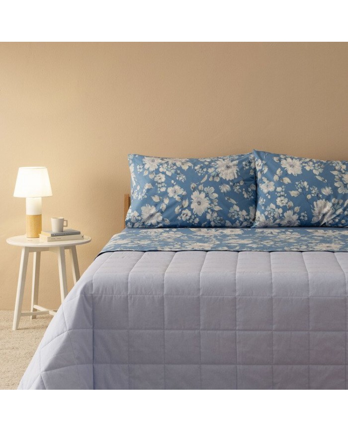 Completo lenzuola matrimoniale in percalle di cotone Zucchi art. Dalia