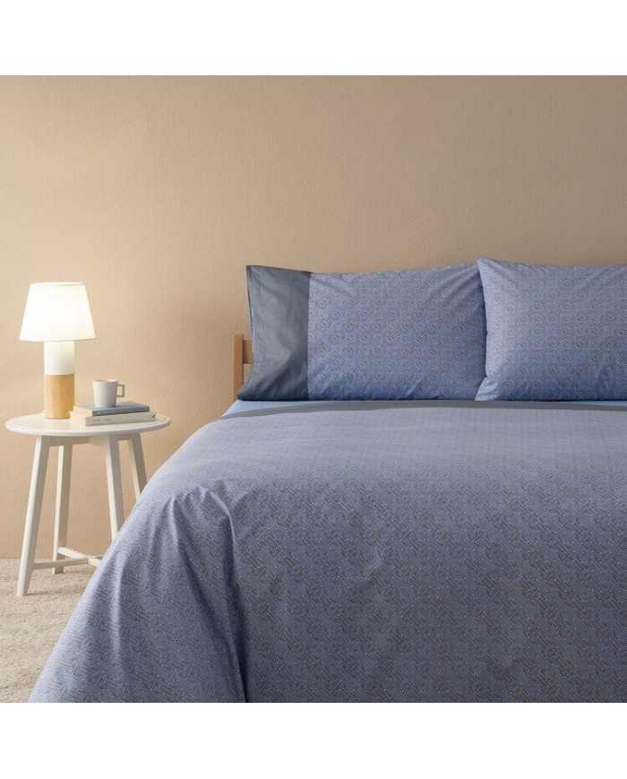 Completo lenzuola letto singolo in percalle di cotone Zucchi art. Simply