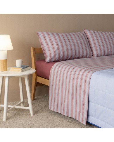 Completo lenzuola letto singolo in percalle di cotone Zucchi art. Sofà