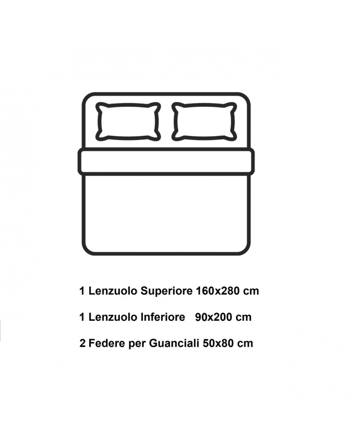Lenzuola Bassetti letto singolo 100% cotone doppia federa art. Upright