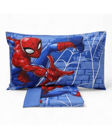 Completo lenzuola letto singolo 100% cotone SPIDERMAN