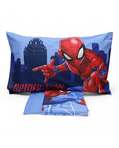 Completo lenzuola letto singolo 100% cotone SPIDERMAN