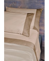 Completo lenzuola matrimoniale in percalle di cotone Neith Giselle