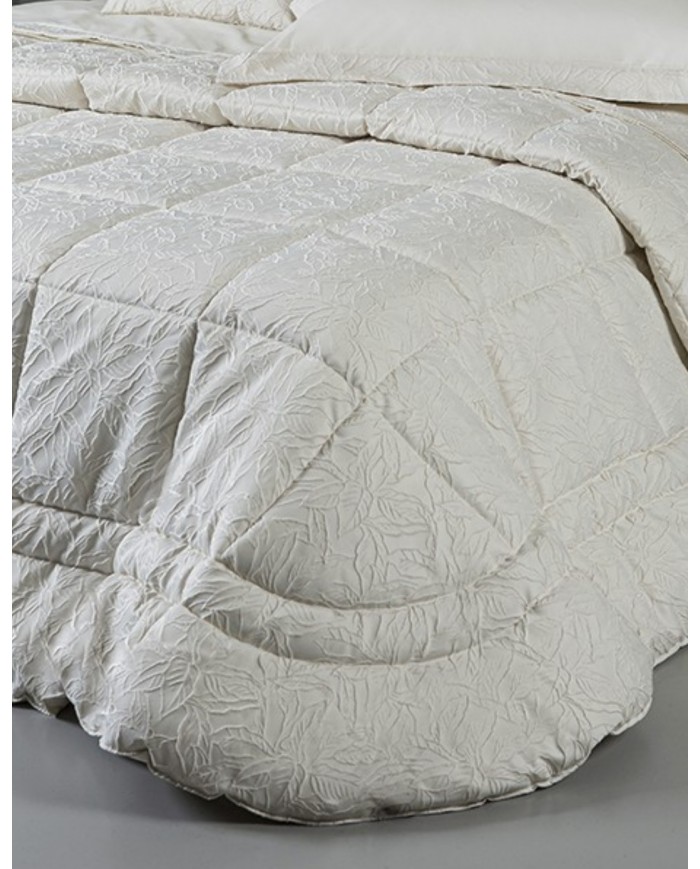 Trapunta matrimoniale in tessuto jacquard O'hara - Battaglia Classico Italiano