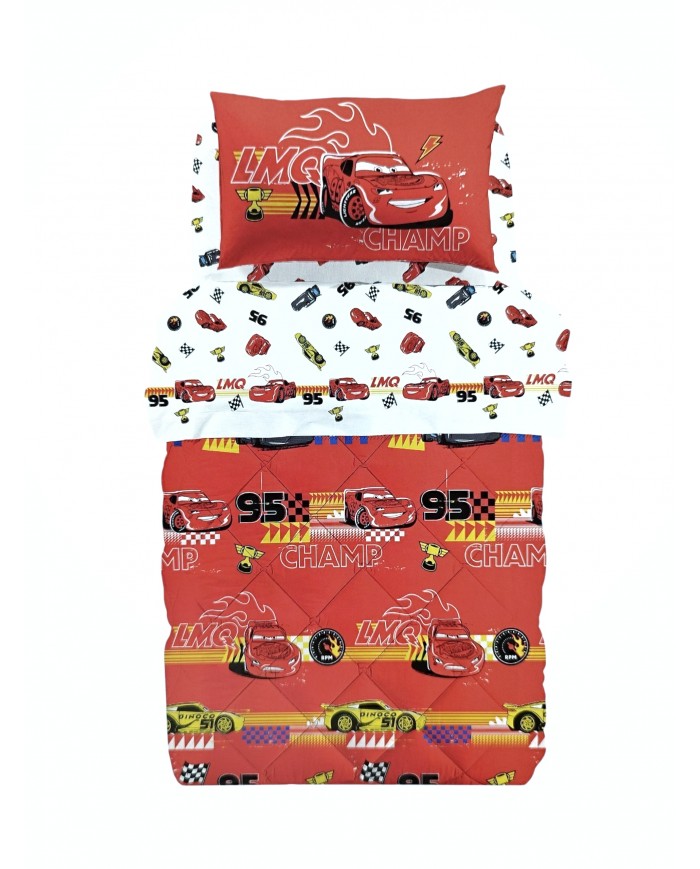 Trapunta invernale in cotone letto singolo Cars Caleffi art. Cars 95