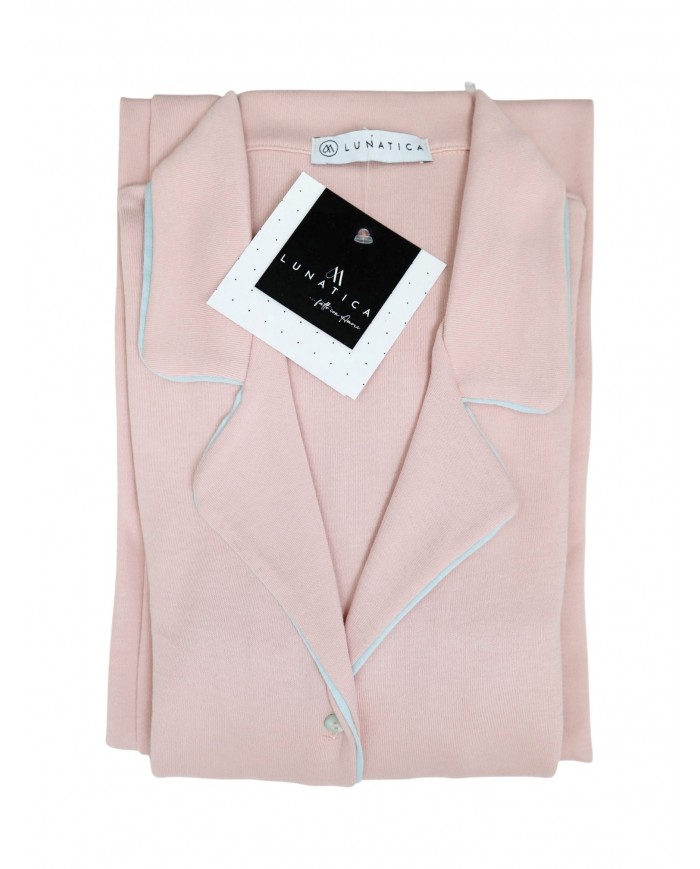 Pigiama donna invernale in caldo cotone taglio giacca Lunatica 42146